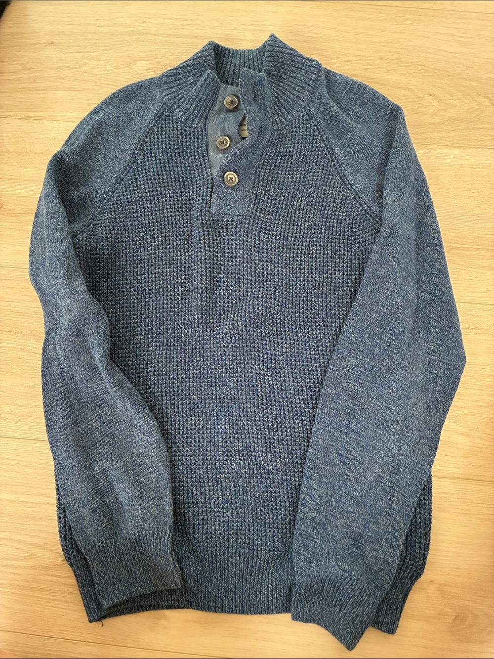 Weatherproof Men's Navy Zip-Up Knit Pullover